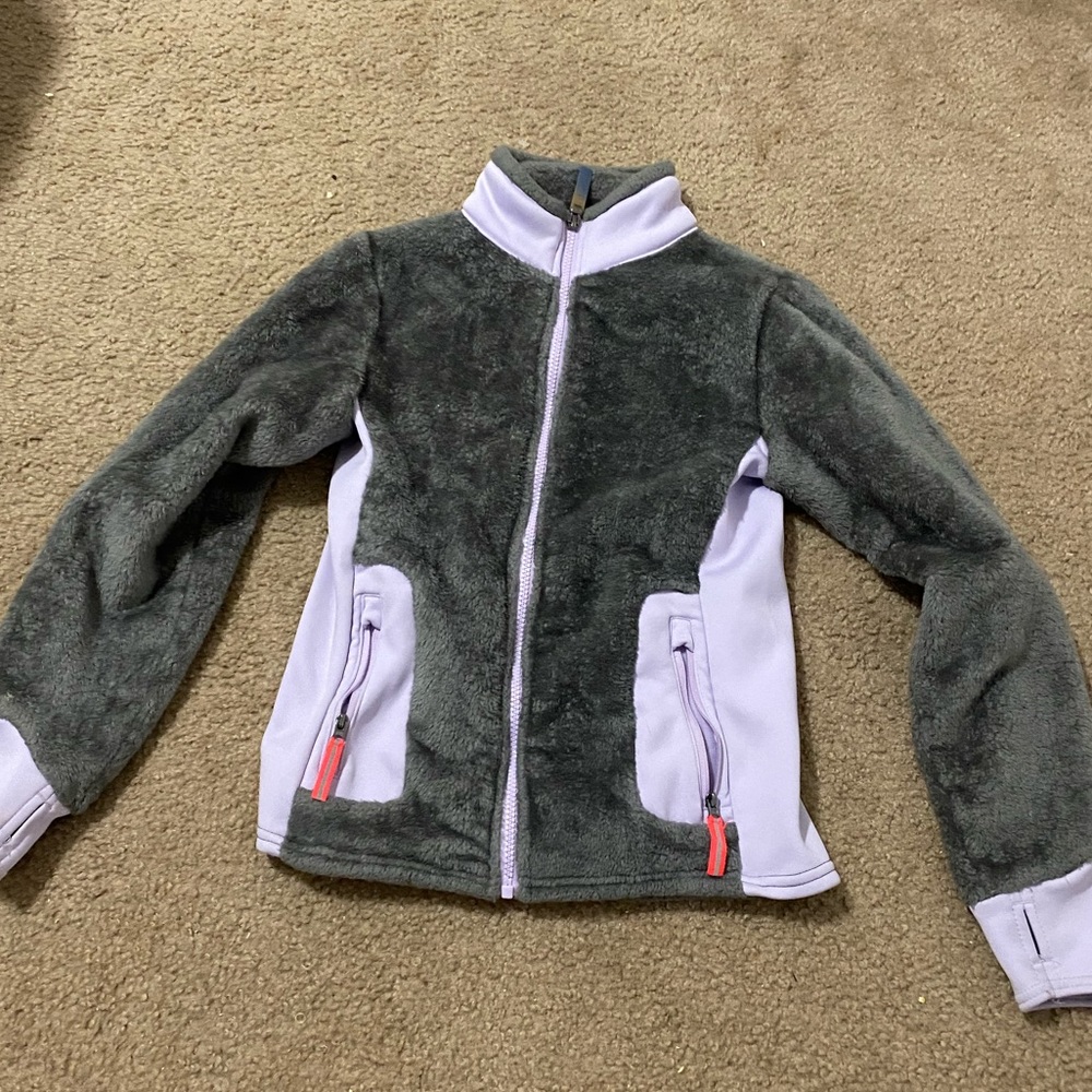 Purple and grey champion fleece
